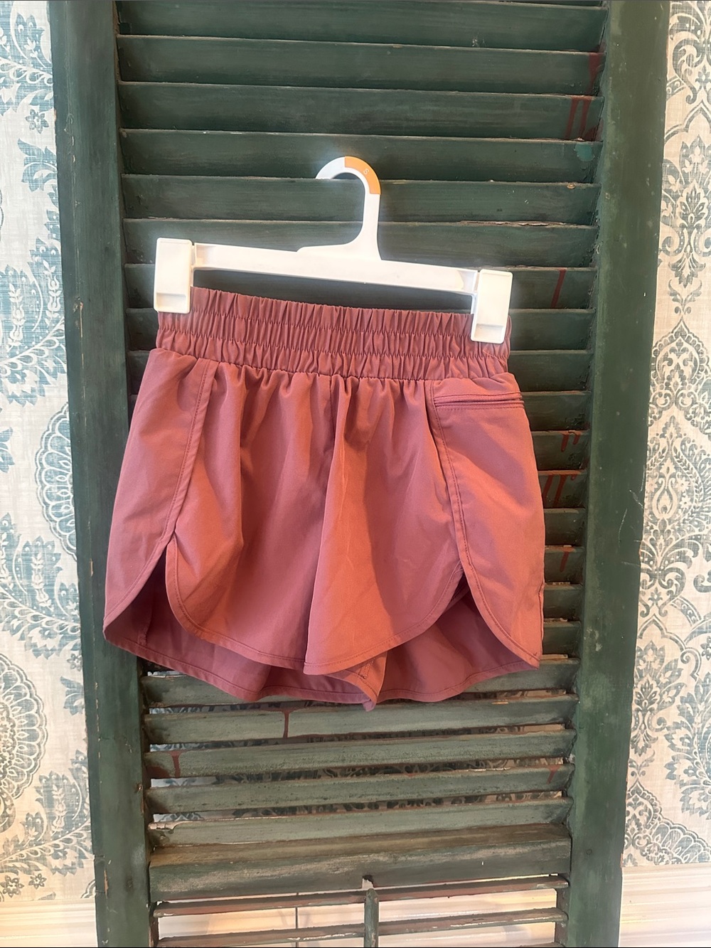 Women's Athletic Layered Shorts - Dusty Rose